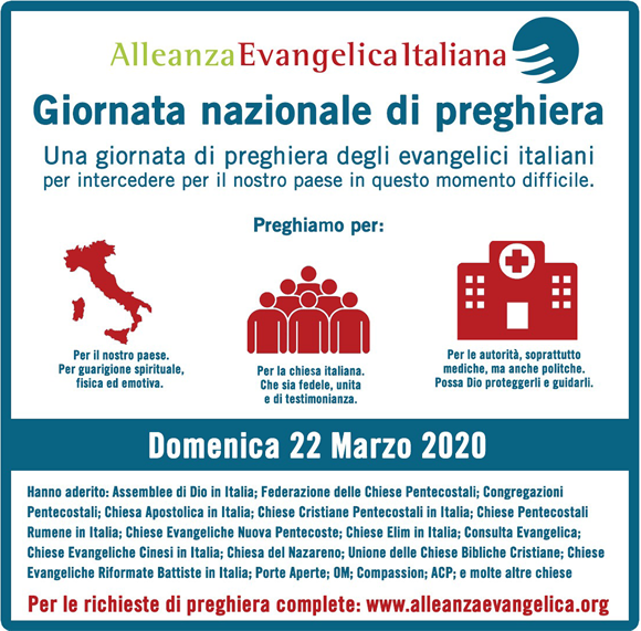 Alleanza Evangelica Italiana - Giornata nazionale di preghiera per l'Italia
